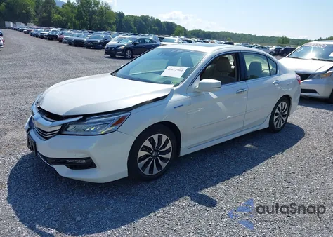 2017 Honda Accord Touring Hybrid z USA, uszkodzony, nr VIN JHMCR6F75HC025141